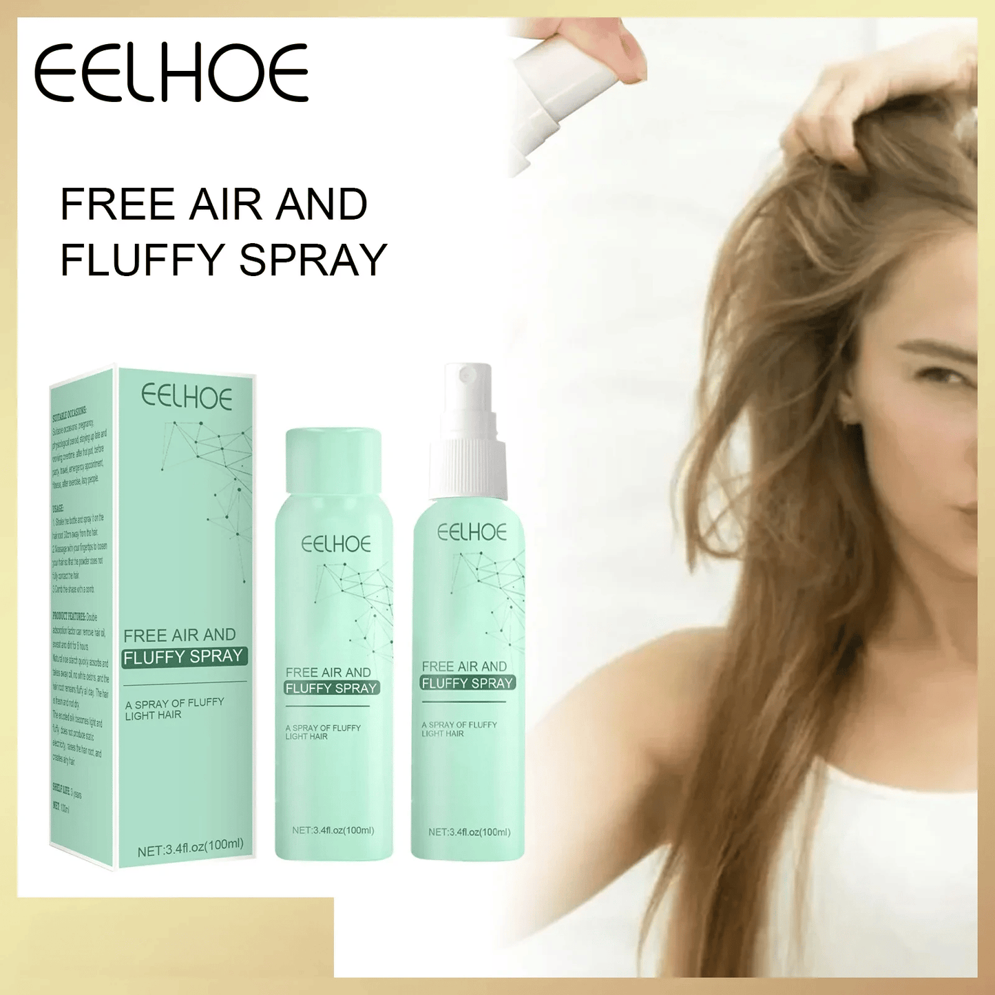 ⏰Great Sale - BUY 1 GET 1 FREE🔥🔥 Oil-Control Fluffy Volume Lift Hairspray