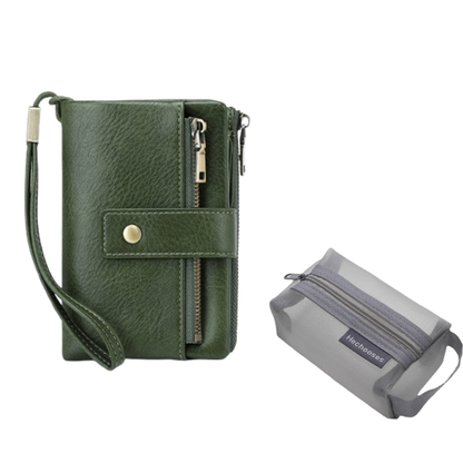 🔥Limited-time offer-Women's Retro Style RFID Blocking Tri-fold Wallet