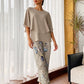 🔥LAST DAY SALE - 50% OFF🔥Women’s Printed Pants and Crew Neck Top Set