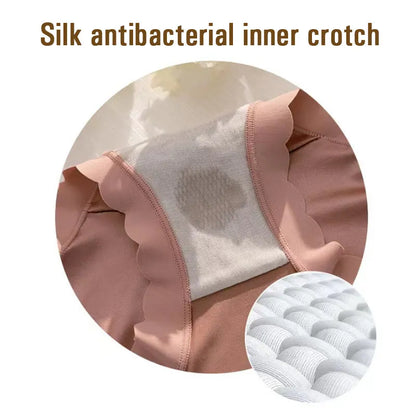 Premium Satin Antibacterial Panties Silky Skin-Loving Comfort • Odor-Control Tech • Moisture-Wicking Magic
