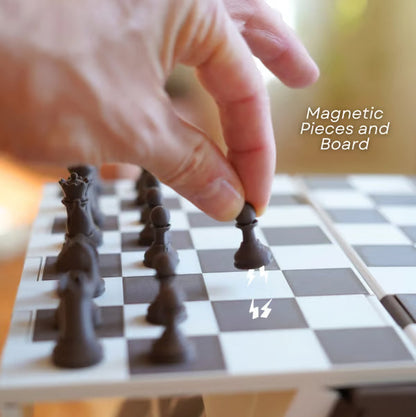 🎉New Year's Gift 50% OFF!📚International Magnetic Chess Set (Disguised as a Book) - Foldable & Portable: Stable Playing Fun at Home & on the Go!