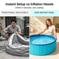 Large Foldable Backyard Wading Pool for Whole Family & Pets