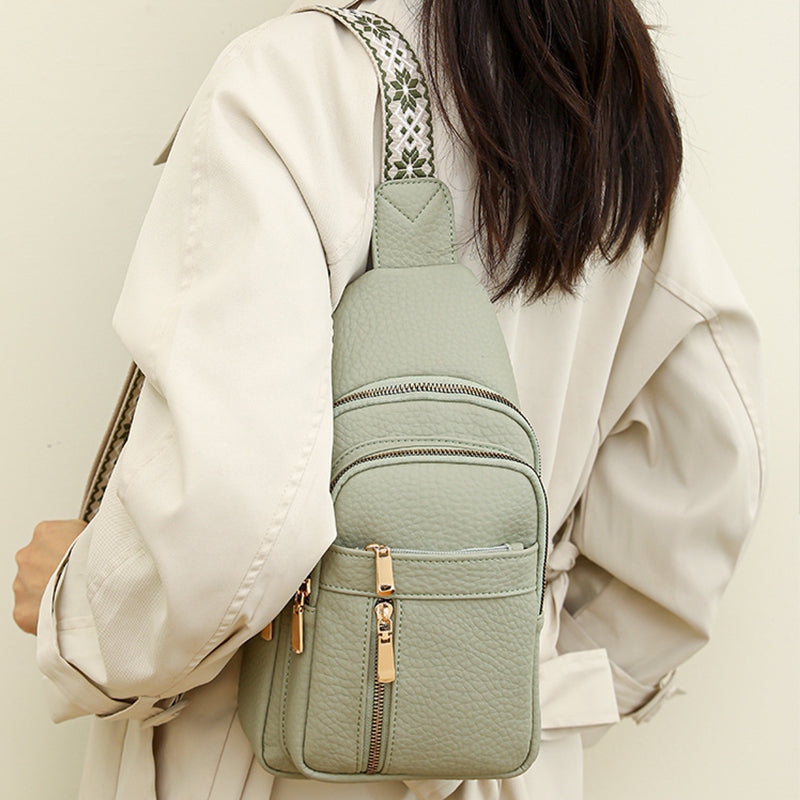 2025 Hot Sale🔥42% OFF🔥Women's Vintage PU Leather Chest Bag