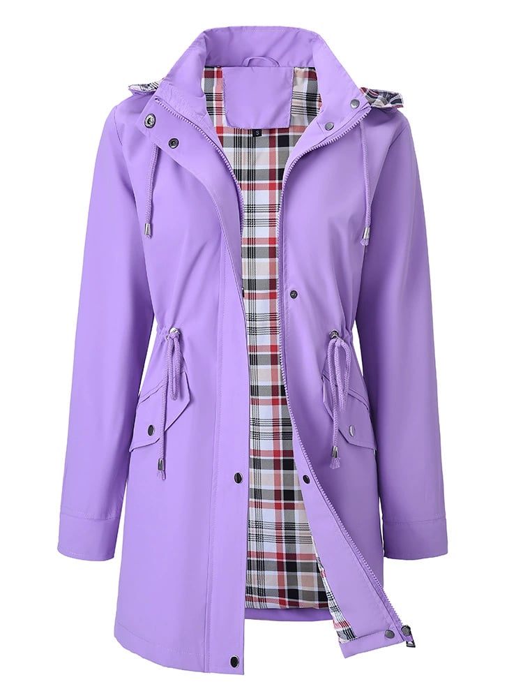 ⏳Time-limited Special -- 50% Off⏰Ultimate Plaid Waterproof Jacket for Women🍃