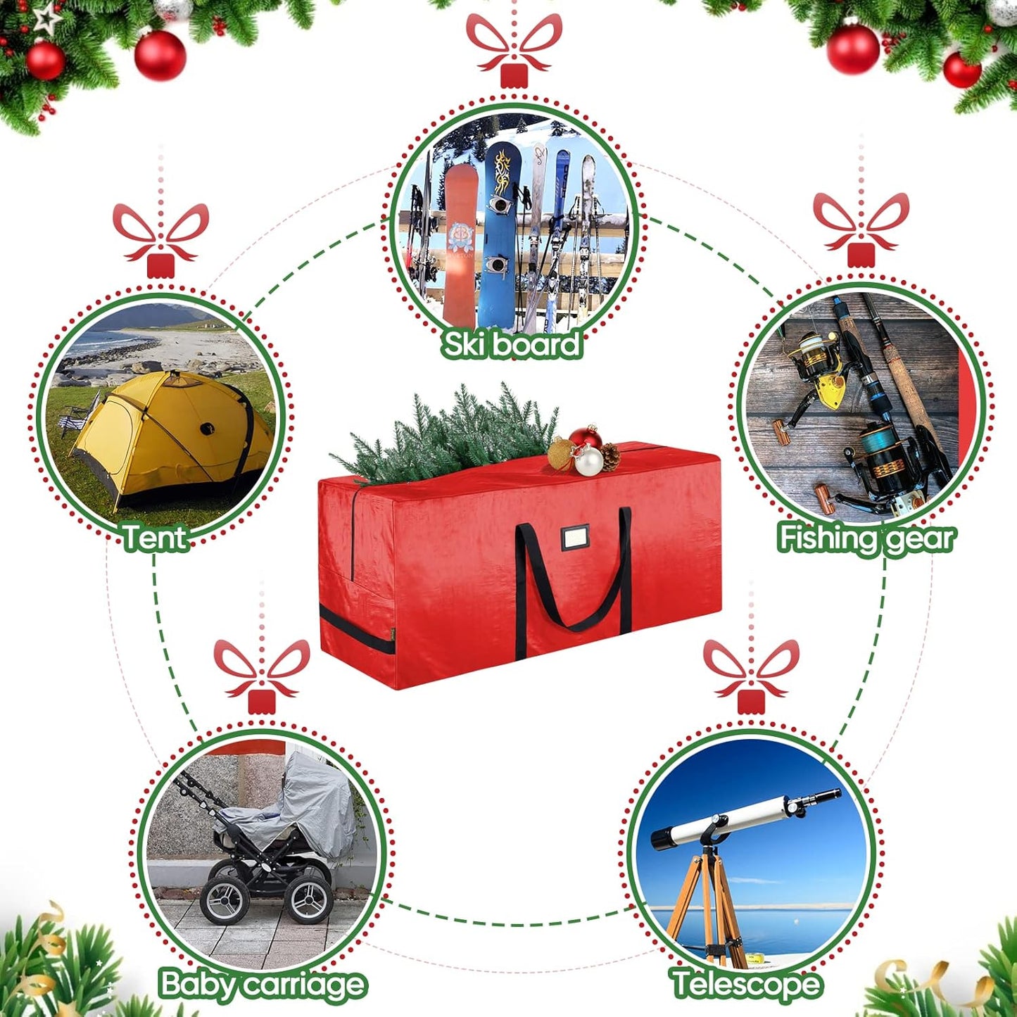 🔥New Year's Special Offer:50% OFF🎉Christmas Tree Durable Waterproof Storage Bag 🎄