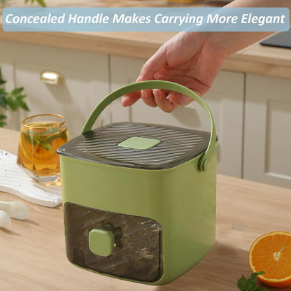 ⏳Time-Limited Special⏰Essential for summer🥤🧊 Ice Cube Maker with Storage – 48 cubes at once, leak‑proof lid. Stackable, saves space. Includes ice scoop & tong.