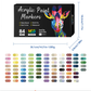 🖌️ 50% OFF NOW! ✨ Dual Tip Acrylic Paint Pen Marker - Fine & Brush Tips for Canvas, Wood & Rock Painting 🎨🌈