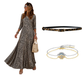 ✨ Timeless Statement Style | Women's Leopard Print Long-Sleeve Maxi Dress