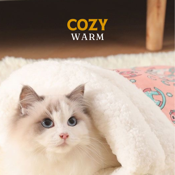 🔥Hot Sale🐱Warm, plush, thick cat bed