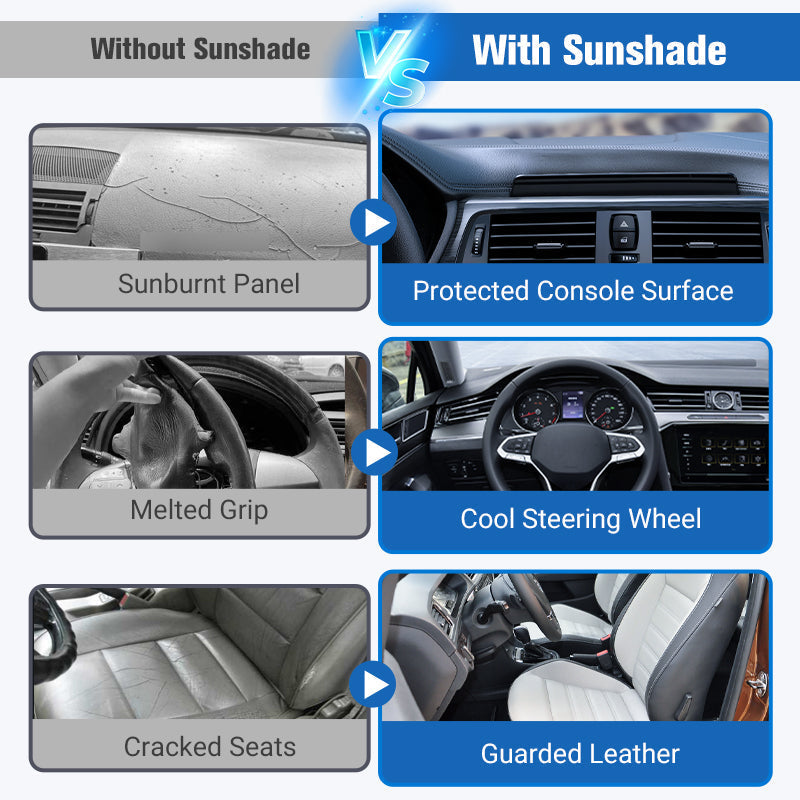 🌞 Last week discount - 70% off 🌈Laser Car Windshield Sunshade