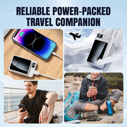🔋 50% OFF NOW! ⚡ 10000mAh Ultra Slim Fast Charge Power Bank – Compact Design, Dual USB Ports & LED Indicator 📱