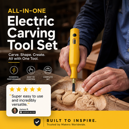 ✏️ 50% OFF NOW! ⚡ Wood & Linoleum Engraver – Copper Core Motor, Cordless & Multi-Functional 🎨