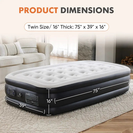💥Best Sellers-Large Inflatable Mattress-🏠For everyday use at home and outdoors-✈️Free Shipping