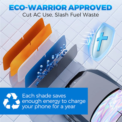 🌞 Last week discount - 70% off 🌈Laser Car Windshield Sunshade