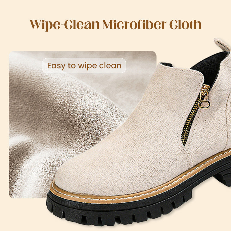 💜 LAST DAY PROMOTION - 50%OFF 💜 Women's Round-Toe Ankle Boots with Side Zipper