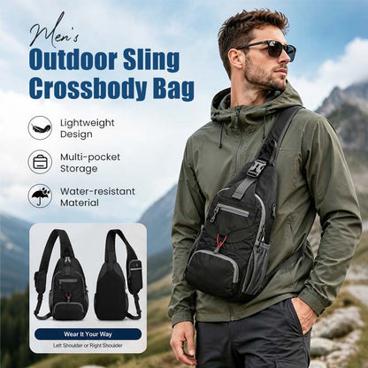 🎒 More Pockets, Less Hassle | Unisex Water-Resistant Outdoor Sling Bag