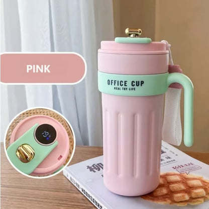 Gift Idea🔥🔥Led Temperature Display Coffee Mug Stainless Steel Thermos😊