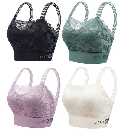 Women's Back Lace Wrap Chest Bra