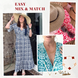 💥🔥Last Day Sale 50%🔥💐✨Bohemian casual print V-neck waist wrap long dress