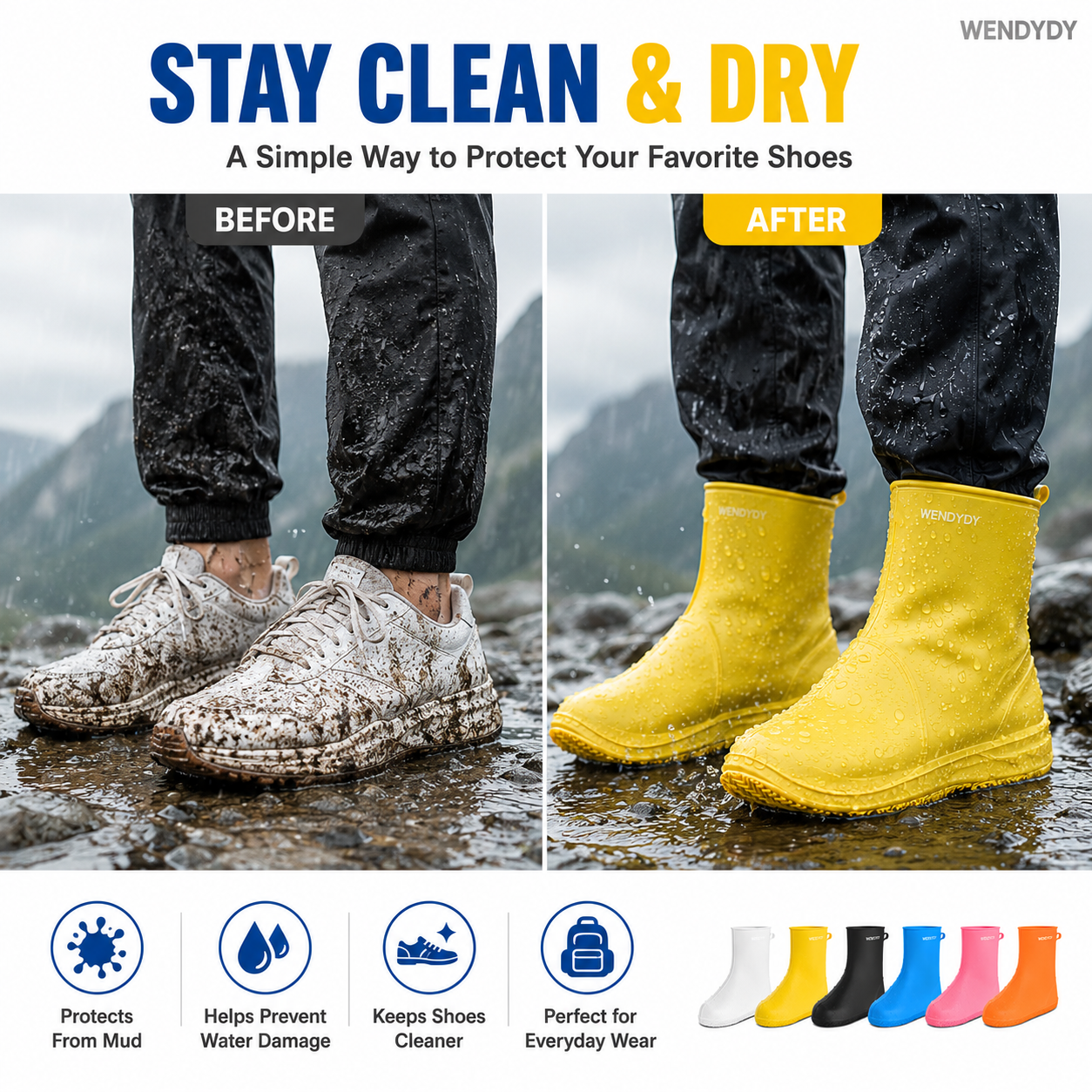 🏆Last Day 50% OFF !!🎁Thick Wear-Resistant Waterproof Shoe Cover