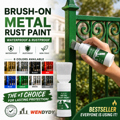 ✨New Arrival✨🖌️🏠Water-Based Metallic Silver Paint with Built-in Brush💥👍