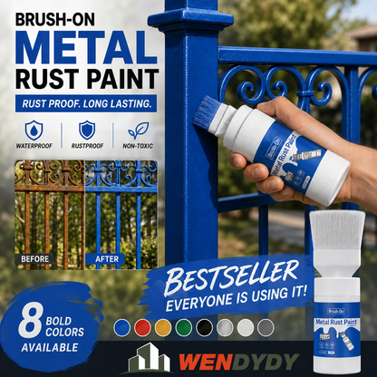 ✨New Arrival✨🖌️🏠Water-Based Metallic Silver Paint with Built-in Brush💥👍