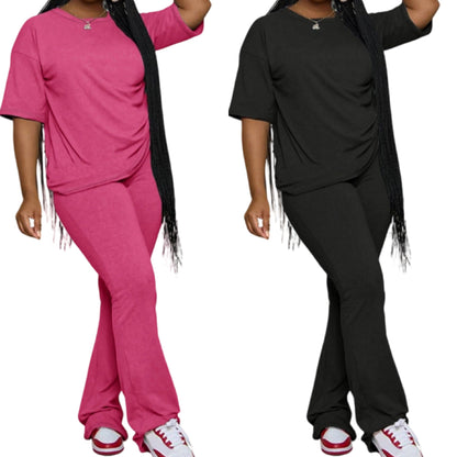 💥Limited-time 50% Off✨  - Women's Short Sleeve Top and Long Pants Set