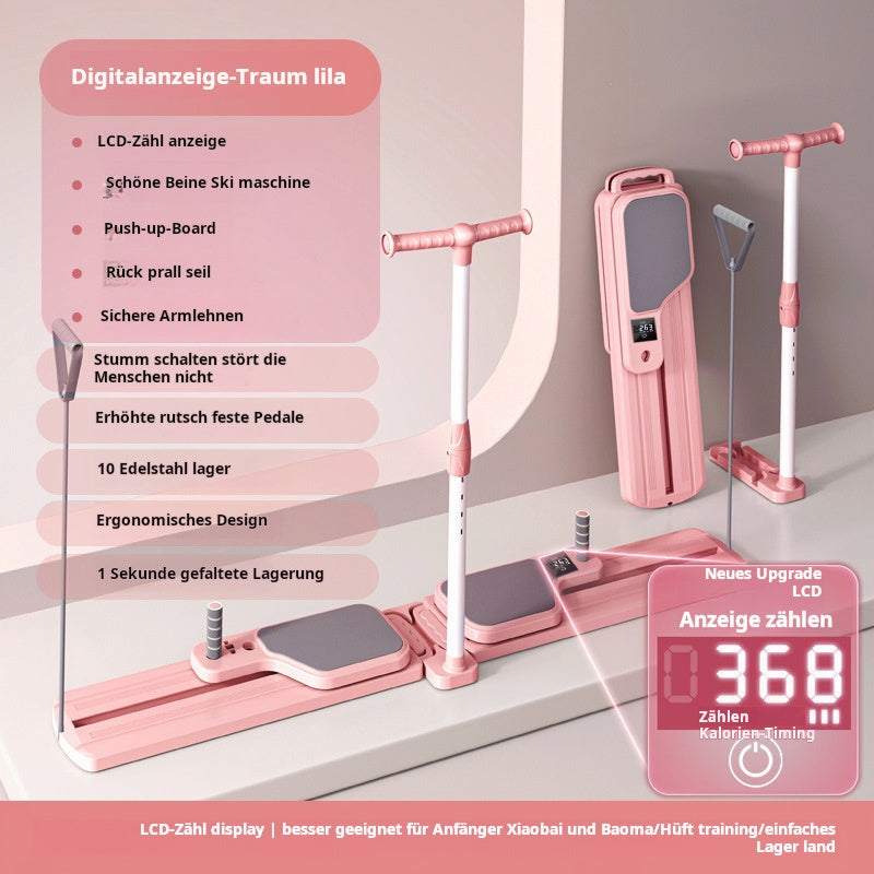 📢📢Big Sale Now On!⏰ Pilates reformer with timer and resistance bands ✨💪 Foldable multifunctional trainer for abs, back, shoulders and legs – effective, compact and durable home workout