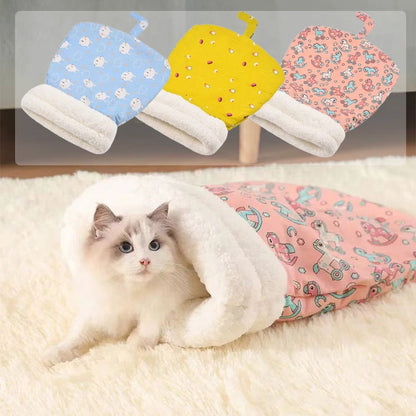 🔥Hot Sale🐱Warm, plush, thick cat bed
