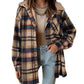 ❄️ Cozy Plaid Comfort | Women's Mid-Length Hooded Jacket