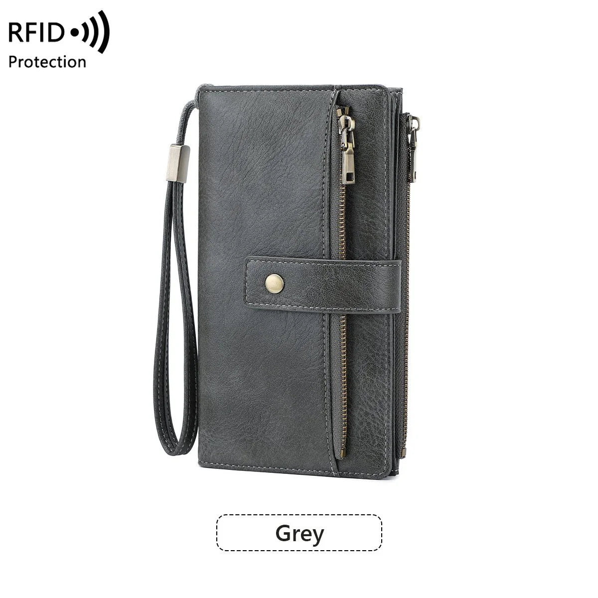 🔥Limited-time offer-Women's Retro Style RFID Blocking Tri-fold Wallet