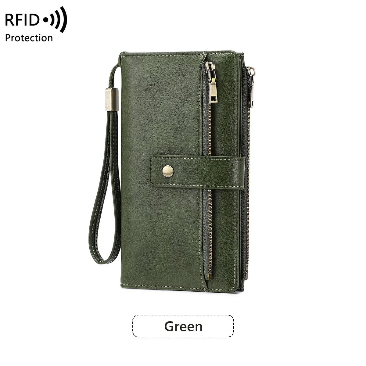🔥Limited-time offer-Women's Retro Style RFID Blocking Tri-fold Wallet