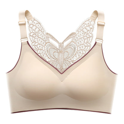🎁Hot Sale 50% OFF⏳Butterfly Embroidery Wirefree Bra – Wire-Free Lift & All-Day Support ✨
