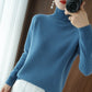 Solid turtleneck knit sweater-buy 2 free shipping