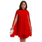🏖️Summer Hot Sale - Up to 50% OFF⚡50K+ SOLD!🎁Women's Round-Neck Cape Sleeve Mini Dress