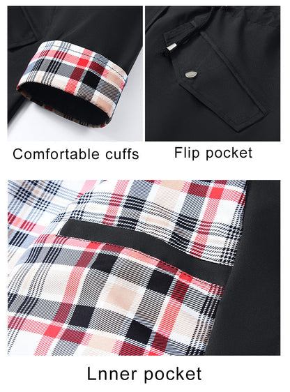 ⏳Time-limited Special -- 50% Off⏰Ultimate Plaid Waterproof Jacket for Women🍃