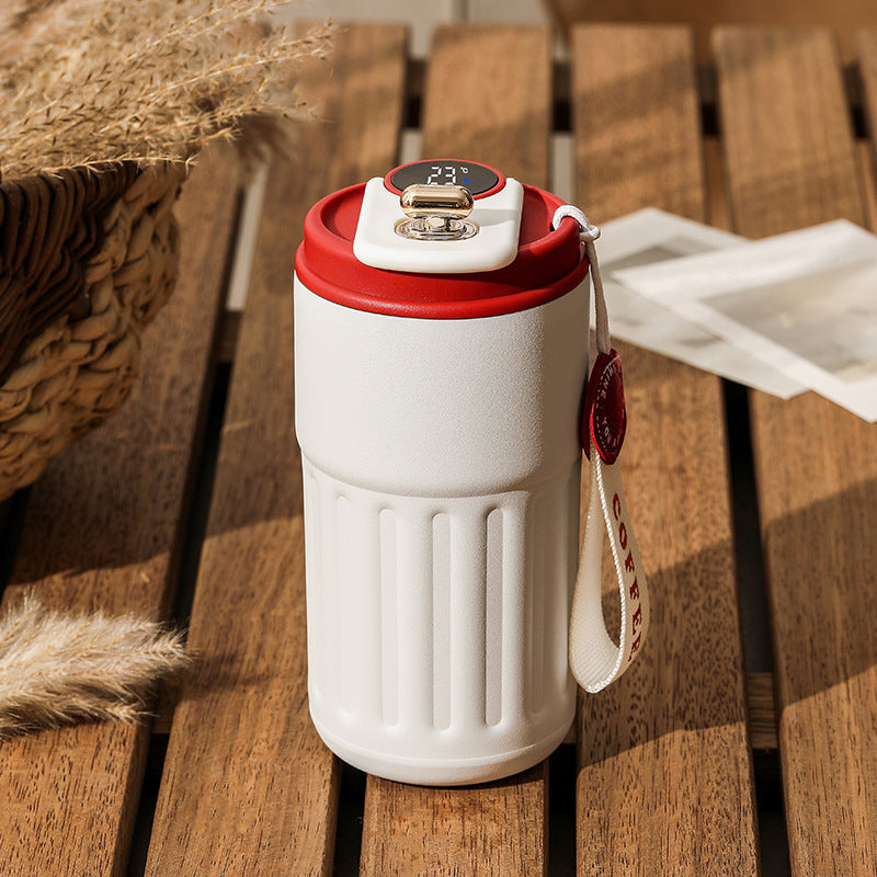 Gift Idea🔥🔥Led Temperature Display Coffee Mug Stainless Steel Thermos😊