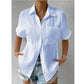 Shirt Collar Casual Buttoned Loose Blouse（50% OFF）