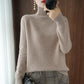 Solid turtleneck knit sweater-buy 2 free shipping