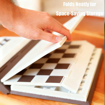🎉New Year's Gift 50% OFF!📚International Magnetic Chess Set (Disguised as a Book) - Foldable & Portable: Stable Playing Fun at Home & on the Go!
