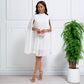 🏖️Summer Hot Sale - Up to 50% OFF⚡50K+ SOLD!🎁Women's Round-Neck Cape Sleeve Mini Dress