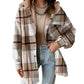 ❄️ Cozy Plaid Comfort | Women's Mid-Length Hooded Jacket
