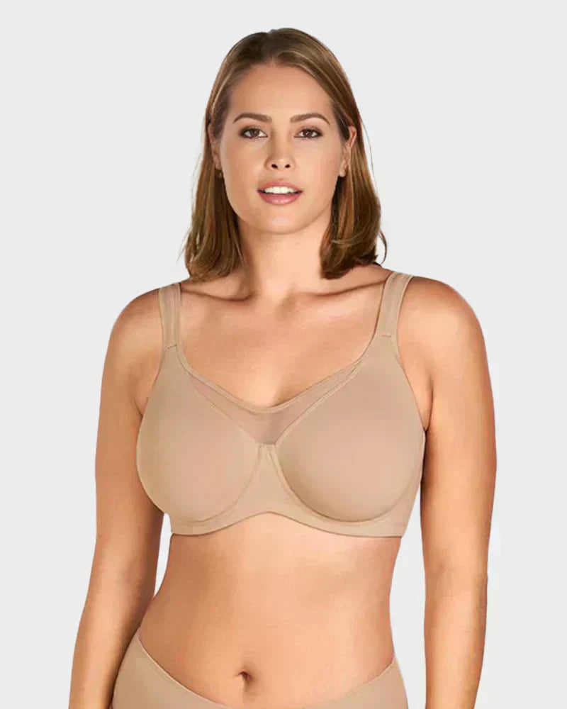 🏆 Last Day Special Price ! 💐Women's Elegant Sheer Full Coverage Plus Size Bra