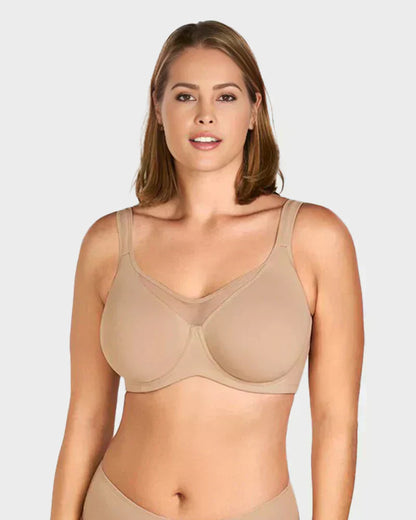 🏆 Last Day Special Price ! 💐Women's Elegant Sheer Full Coverage Plus Size Bra