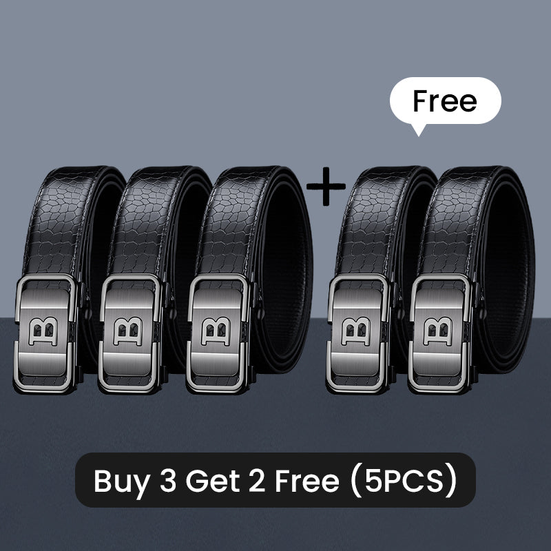 ✨2025 New Arrival✨Men's Crocodile-Patterned Automatic Buckle Belt