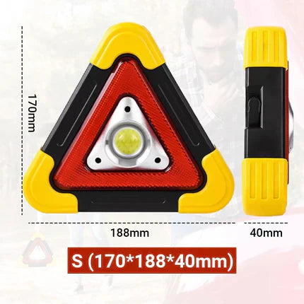 🥳2026 HOT SALE💥50K+ SOLD!🚨 3-IN-1 solar emergency triangle warning light at the roadside📱