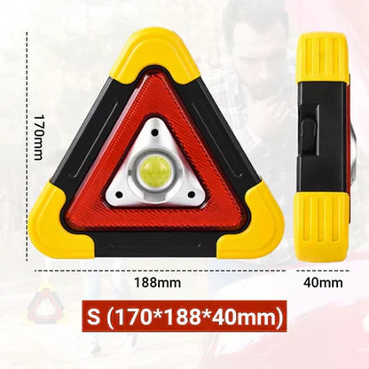 🥳2026 HOT SALE💥50K+ SOLD!🚨 3-IN-1 solar emergency triangle warning light at the roadside📱
