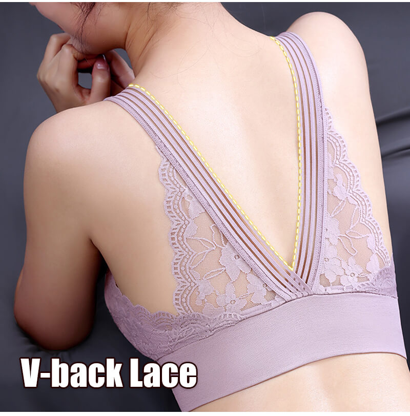 Women's Back Lace Wrap Chest Bra
