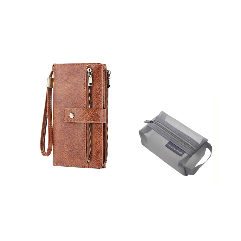 🔥Limited-time offer-Women's Retro Style RFID Blocking Tri-fold Wallet