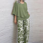 🔥LAST DAY SALE - 50% OFF🔥Women’s Printed Pants and Crew Neck Top Set